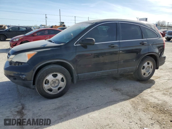 2011 Honda CR-V LX with VIN JHLRE4H32BC010757, listed as a Copart auction lot 50101075 with 163,357 mi miles and Salvage Title. Bid and sale history available at carsss.com. Image 1.