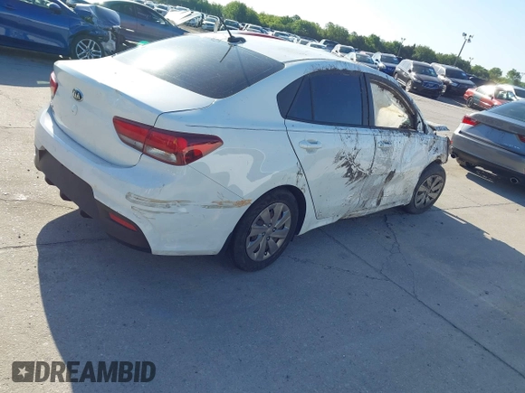 2020 Kia Rio LX with VIN 3KPA24AD1LE296424, listed as a IAAI auction lot 41992256 with Not Provided miles and . Bid and sale history available at DreamBid. Image 4.