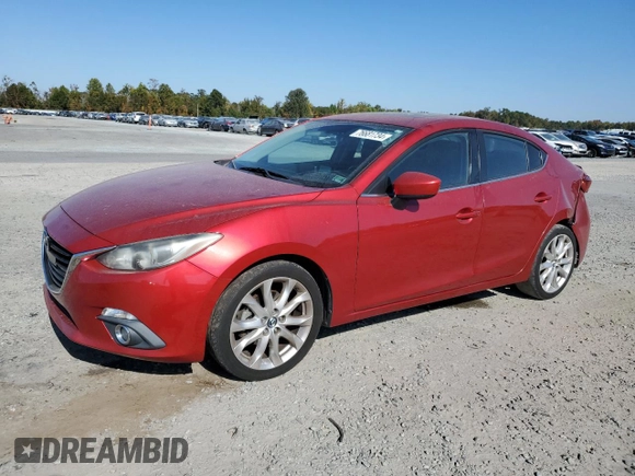 2015 Mazda 3 S Touring with VIN JM1BM1V39F1227583, listed as a Copart auction lot 76681734 with 163,744 mi miles and Salvage Title. Bid and sale history available at DreamBid. Image 1.