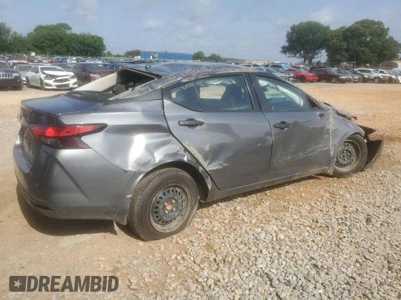 2021 Nissan Versa S with VIN 3N1CN8DV9ML907277, listed as a Copart auction lot 57128655 with Not provided miles and Salvage title. Bid and sale history available at DreamBid. Image 3.
