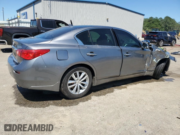 2015 Infiniti Q50 z VIN JN1BV7AR4FM405041, wystawiony jako Copart lot #57530615 z przebiegiem 95 664 mil mil oraz Szkoda całkowita • Salvage title. Historia ofert i sprzedaży dostępna na DreamBid. Obrazek 3.