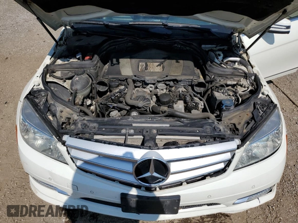 2011 Mercedes-Benz C with VIN WDDGF5CB9BF631438, listed as a Copart auction lot 62860085 with 204,528 mi miles and Salvage title. Bid and sale history available at DreamBid. Image 11.
