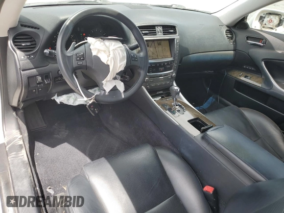 2010 Lexus IS 250 C with VIN JTHFF2C23A2508307, listed as a Copart auction lot 58031435 with 75,331 mi miles and Salvage title. Bid and sale history available at DreamBid. Image 8.