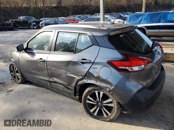 2020 Nissan Kicks SV with VIN 3N1CP5CVXLL567114, listed as a Copart auction lot 48294635 with 57,193 mi miles and Salvage Title. Bid and sale history available at DreamBid. Image 2.