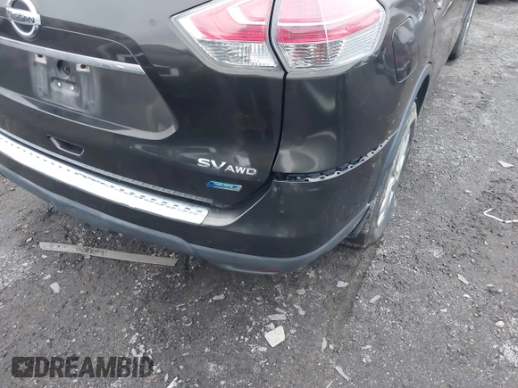 2014 Nissan Rogue SV with VIN 5N1AT2MV7EC863411, listed as a IAAI auction lot 41099324 with 163,763 mi miles. Bid and sale history available at carsss.com. Image 6.
