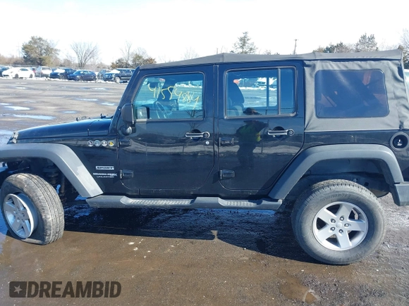 2018 Jeep Wrangler JK Unlimited Sport with VIN 1C4BJWDG3JL829130, listed as a IAAI auction lot 41554884 with 109,745 mi miles. Bid and sale history available at carsss.com. Image 14.