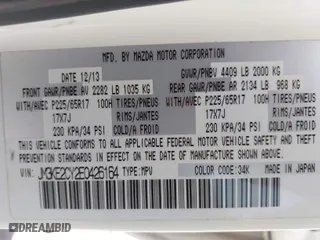 2014 Mazda CX-5 Touring with VIN JM3KE2CY2E0426164, listed as a IAAI auction lot 41812932 with 186,015 mi miles. Bid and sale history available at carsss.com. Image 9.