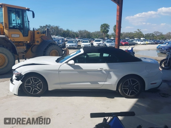 2022 Ford Mustang EcoBoost with VIN 1FATP8UH6N5107464, listed as a IAAI auction lot 41683650 with 57,061 mi miles. Bid and sale history available at carsss.com. Image 13.