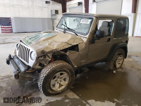 2004 Jeep Wrangler Rubicon z VIN 1J4FA69S44P784141, wystawiony jako Copart lot #55235305 z przebiegiem 125 564 mil mil oraz Szkoda całkowita • Salvage title. Historia ofert i sprzedaży dostępna na DreamBid. Obrazek 1.