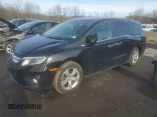 2019 Honda Odyssey EX z VIN 5FNRL6H56KB058099, wystawiony jako Copart lot #50024315 z przebiegiem 59 359 mil mil oraz Szkoda całkowita • Salvage title. Historia ofert i sprzedaży dostępna na DreamBid. Obrazek 1.