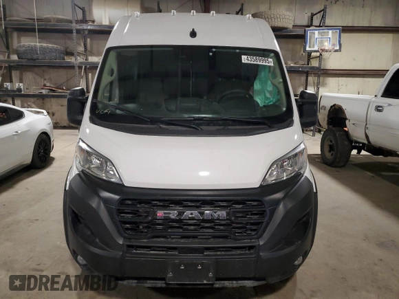 2024 Ram ProMaster Cargo Tradesman with VIN 3C6LRVDG8RE133348, listed as a Copart auction lot 43589995 with Not Provided miles and Salvage Title. Bid and sale history available at DreamBid. Image 5.