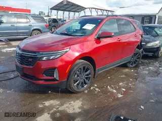 2022 Chevrolet Equinox RS with VIN 2GNAXWEV4N6106528, listed as a IAAI auction lot 41247140 with 45,216 mi miles. Bid and sale history available at carsss.com. Image 2.