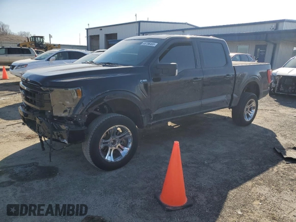 2022 Ford F-150 XL with VIN 1FTEW1EP9NKD65403, listed as a Copart auction lot 48786465 with 69,497 mi miles and Salvage Title. Bid and sale history available at carsss.com. Image 1.