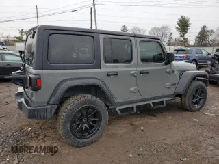 2022 Jeep Wrangler Unlimited Willys Sport with VIN 1C4HJXDM0NW256150, listed as a Copart auction lot 46171125 with 35,846 mi miles and Clean Title. Bid and sale history available at DreamBid. Image 3.
