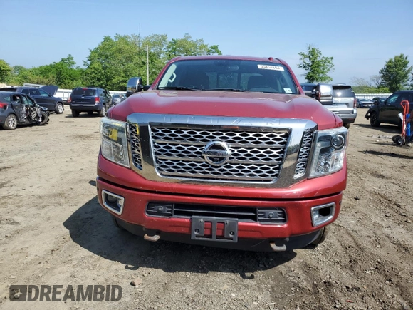 2016 Nissan Titan XD Platinum Reserve with VIN 1N6BA1F42GN501231, listed as a Copart auction lot 55454804 with 93,407 mi miles and Salvage Title. Bid and sale history available at carsss.com. Image 5.