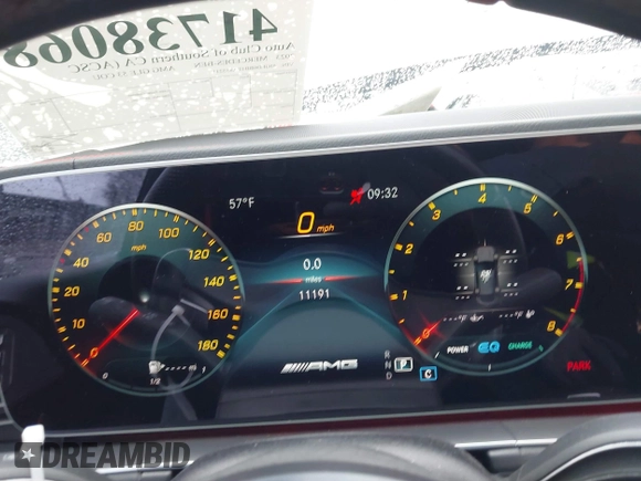2023 Mercedes-Benz GLE 53 AMG with VIN 4JGFD6BB1PA855211, listed as a IAAI auction lot 41738068 with 11,191 mi miles and . Bid and sale history available at DreamBid. Image 7.