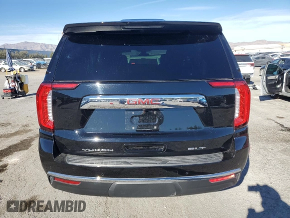 2021 GMC Yukon XL SLT with VIN 1GKS2GKD0MR471504, listed as a Copart auction lot 81838794 with 55,917 mi miles and Salvage Title. Bid and sale history available at carsss.com. Image 6.