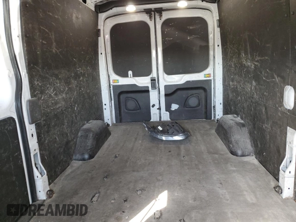 2021 Ford Transit Cargo with VIN 1FTBR1C84MKA29405, listed as a Copart auction lot 77642004 with 144,624 mi miles and Salvage Title. Bid and sale history available at DreamBid. Image 10.