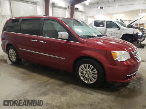 2013 Chrysler Town & Country Limited with VIN 2C4RC1GG7DR766715, listed as a Copart auction lot 52556215 with 180,980 mi miles and Salvage Title. Bid and sale history available at carsss.com. Image 4.