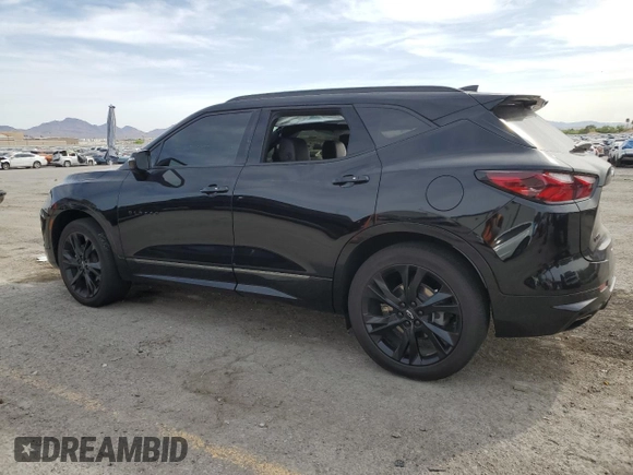 2021 Chevrolet Blazer RS z VIN 3GNKBERSXMS581453, wystawiony jako Copart lot #52261965 z przebiegiem 74 137 mil mil oraz Szkoda całkowita • Salvage title. Historia ofert i sprzedaży dostępna na DreamBid. Obrazek 2.