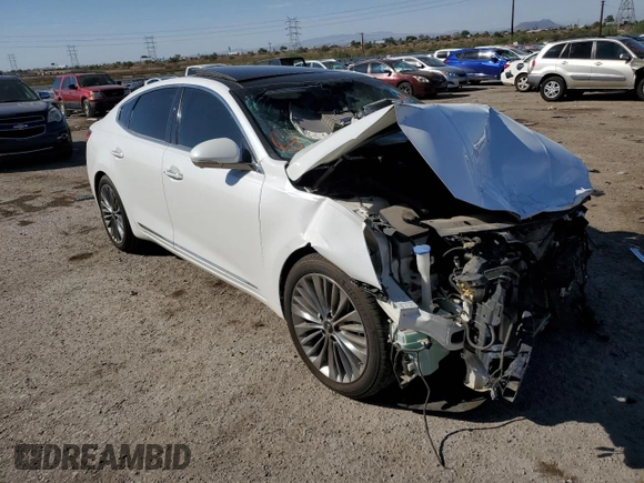 2018 Kia Cadenza Premium with VIN KNALC4J13J5105393, listed as a Copart auction lot 74038014 with Not Provided miles and Salvage Title. Bid and sale history available at DreamBid. Image 4.