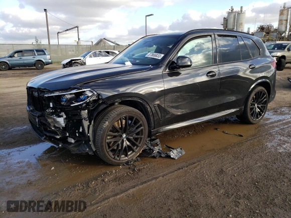 2021 BMW X5 M50i with VIN 5UXJU4C06M9H23429, listed as a Copart auction lot 37866833 with 0 mi miles. Bid and sale history available at carsss.com. Image 1.