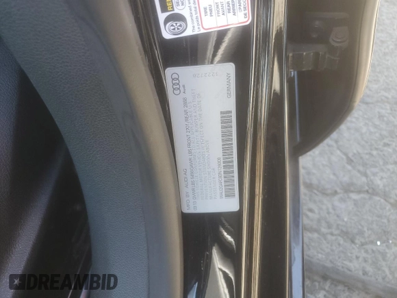 2013 Audi A7 3.0 Prestige with VIN WAU2GAFC8DN126009, listed as a Copart auction lot 64778624 with 123,628 mi miles and Clean Title. Bid and sale history available at carsss.com. Image 12.