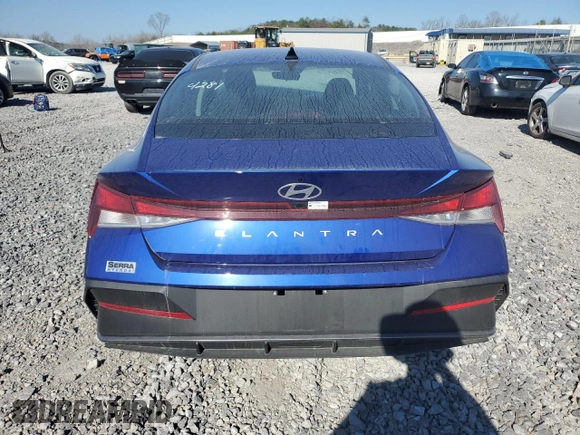 2024 Hyundai Elantra SEL with VIN KMHLM4DG8RU754281, listed as a Copart auction lot 46907355 with 10,743 mi miles and Salvage Title. Bid and sale history available at carsss.com. Image 6.