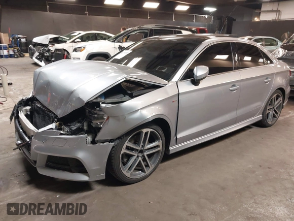 2018 Audi A3 Sedan Premium Plus with VIN WAUJ8GFF5J1027205, listed as a IAAI auction lot 41731155 with 66,098 mi miles. Bid and sale history available at carsss.com. Image 2.
