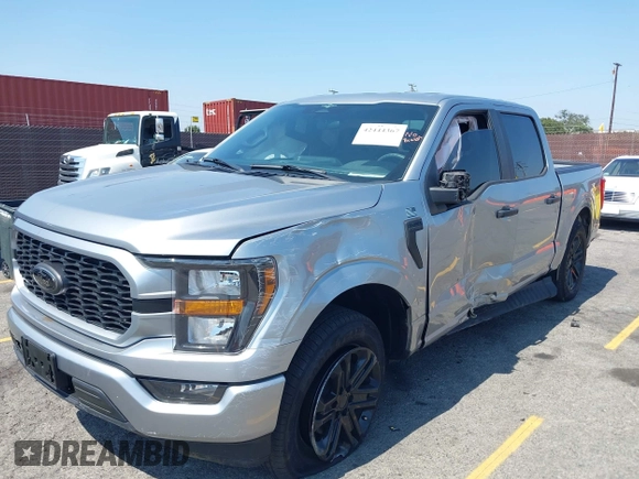 2023 Ford F-150 XL with VIN 1FTEW1CP0PKG14886, listed as a IAAI auction lot 42444367 with 10,677 mi miles and . Bid and sale history available at DreamBid. Image 2.