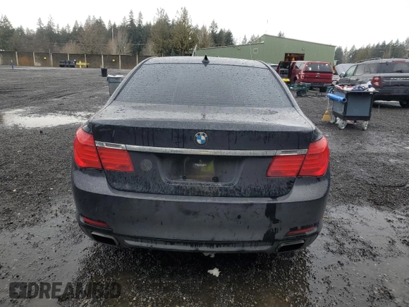 2012 BMW 7 Series 740i with VIN WBAKA4C52CDS99425, listed as a Copart auction lot 46295505 with 133,695 mi miles and Salvage Title. Bid and sale history available at carsss.com. Image 6.