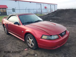 2004 Ford Mustang Deluxe with VIN 1FAFP44604F212319, listed as a IAAI auction lot 42100591 with 191,992 mi miles. Bid and sale history available at carsss.com. Image 12.