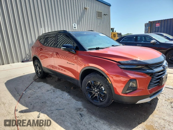2022 Chevrolet Blazer LT z VIN 3GNKBHR44NS133097, wystawiony jako Copart lot #60976785 z przebiegiem 55 215 mil mil oraz Szkoda całkowita • Salvage title. Historia ofert i sprzedaży dostępna na DreamBid. Obrazek 4.