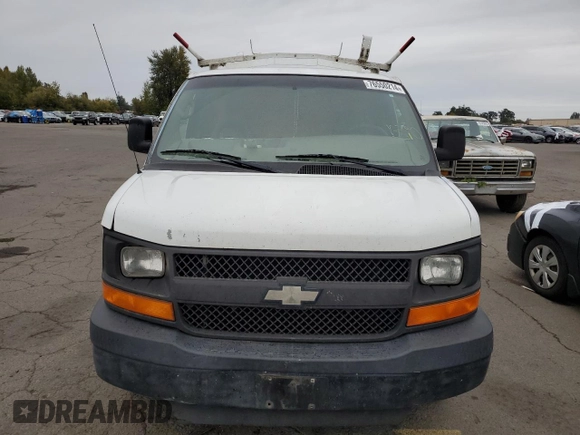 2008 Chevrolet Express Cargo Van with VIN 1GCGG25C981188144, listed as a Copart auction lot 76550214 with 292,178 mi miles and Salvage Title. Bid and sale history available at carsss.com. Image 5.