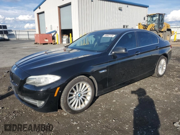 2013 BMW 5 Series 535i with VIN WBAFR7C50DC825246, listed as a Copart auction lot 48802175 with 112,296 mi miles and Salvage Title. Bid and sale history available at DreamBid. Image 1.