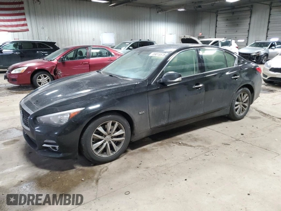2017 Infiniti Q50 Premium z VIN JN1EV7AR4HM830890, wystawiony jako Copart lot #89015575 z przebiegiem 70 280 mil mil oraz Szkoda całkowita • Salvage title. Historia ofert i sprzedaży dostępna na DreamBid. Obrazek 1.