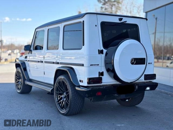 2016 Mercedes-Benz G-Class AMG G 63 with VIN WDCYC7DF8GX253273, listed as a Copart auction lot 48623935 with 40,098 mi miles and Salvage Title. Bid and sale history available at carsss.com. Image 3.