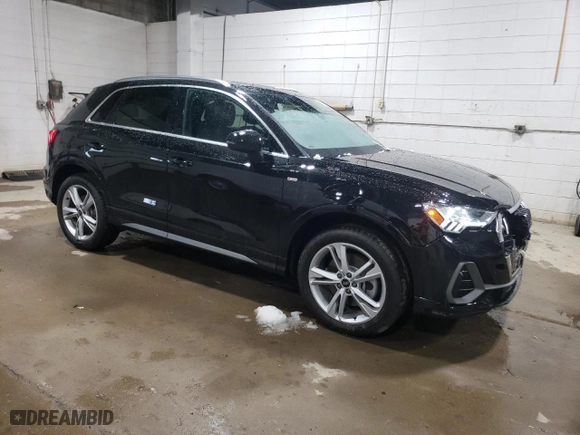 2021 Audi Q3 S line Premium Plus with VIN WA1EECF30M1140070, listed as a Copart auction lot 51533335 with 27,018 mi miles and Salvage Title. Bid and sale history available at carsss.com. Image 4.