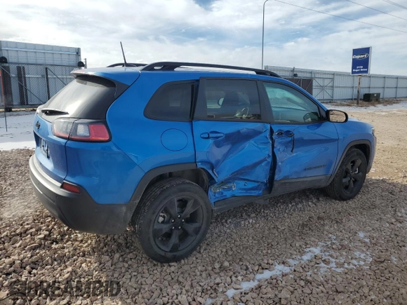 2023 Jeep Cherokee Altitude Lux with VIN 1C4PJMMB8PD104673, listed as a Copart auction lot 44190335 with 26,617 mi miles and Salvage Title. Bid and sale history available at carsss.com. Image 3.