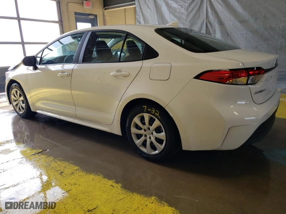 2023 Toyota Corolla LE with VIN 5YFB4MDE0PP058491, listed as a Copart auction lot 50654315 with 42,836 mi miles and Clean Title. Bid and sale history available at carsss.com. Image 2.