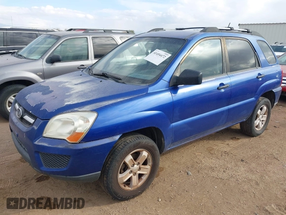 2009 Kia Sportage LX with VIN KNDJF723X97613377, listed as a IAAI auction lot 41454472 with 167,790 mi miles. Bid and sale history available at carsss.com. Image 2.