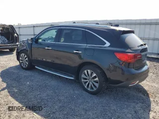 2014 Acura MDX Technology with VIN 5FRYD4H42EB031859, listed as a Copart auction lot 62198125 with 154,400 mi miles and Salvage title. Bid and sale history available at DreamBid. Image 2.