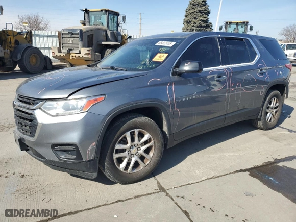 2020 Chevrolet Traverse LS with VIN 1GNEVFKW5LJ102315, listed as a Copart auction lot 88412455 with 0 mi miles and Non Repairable. Bid and sale history available at carsss.com. Image 1.