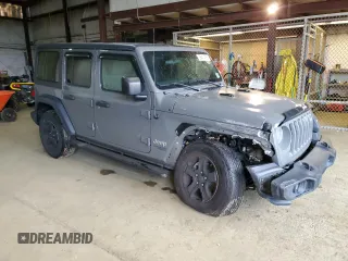 2020 Jeep Wrangler Unlimited Black and Tan with VIN 1C4HJXDG9LW331418, listed as a Copart auction lot 56414765 with 125,339 mi miles and Salvage title. Bid and sale history available at DreamBid. Image 4.