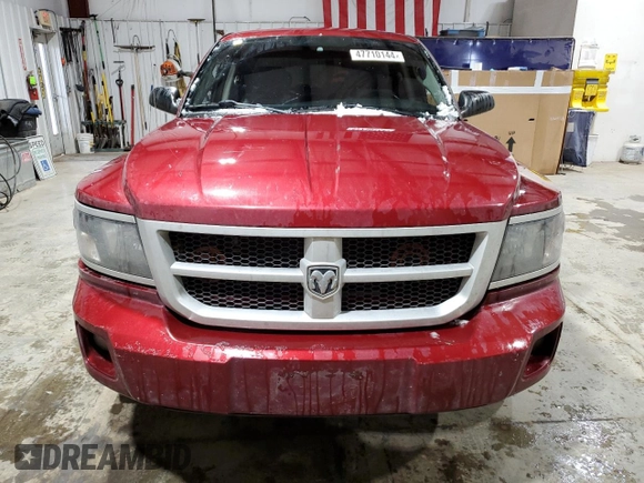 2011 Ram Dakota Bighorn/Lonestar with VIN 1D7RW3GP1BS559516, listed as a Copart auction lot 47710144 with 132,104 mi miles and Salvage Title. Bid and sale history available at carsss.com. Image 5.