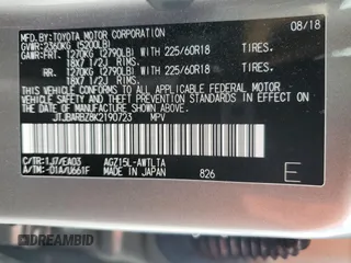 2019 Lexus NX 300 z VIN JTJBARBZ8K2190723, wystawiony jako Copart lot #60831895 z przebiegiem 28 268 mil mil oraz Szkoda całkowita • Salvage title. Historia ofert i sprzedaży dostępna na DreamBid. Obrazek 14.