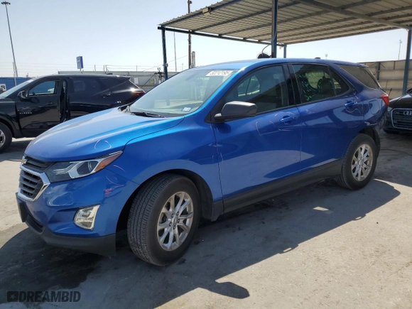 2019 Chevrolet Equinox LS with VIN 3GNAXHEV1KS626646, listed as a Copart auction lot 52212195 with 98,938 mi miles and Salvage Title. Bid and sale history available at carsss.com. Image 1.