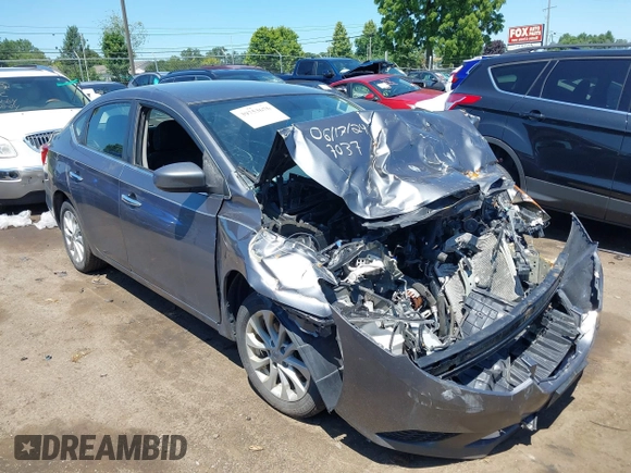 2019 Nissan Sentra SV with VIN 3N1AB7AP6KL627037, listed as a IAAI auction lot 39753676 with Not Provided miles and . Bid and sale history available at DreamBid. Image 1.