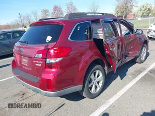 2013 Subaru Outback Premium with VIN 4S4BRBCC9D3284437, listed as a IAAI auction lot 42047750 with 154,636 mi miles and . Bid and sale history available at DreamBid. Image 4.