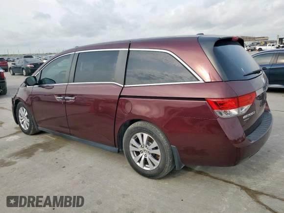2015 Honda Odyssey EX-L with VIN 5FNRL5H66FB027802, listed as a Copart auction lot 54061475 with 44,489 mi miles and Salvage Title. Bid and sale history available at carsss.com. Image 2.